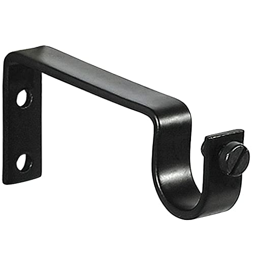 RIEL CHYC Soporte Sencillo Forja Ø 20 mm. Negro (Blister 2 Piezas)