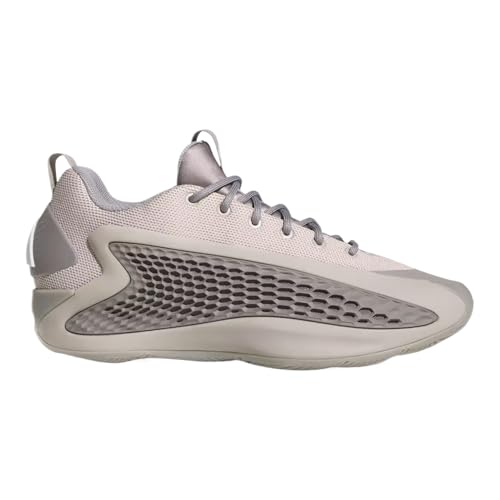 Adidas Men's Anthony Edwards 1 Low Metallic Gray/Dove Gray/Footwear Wh