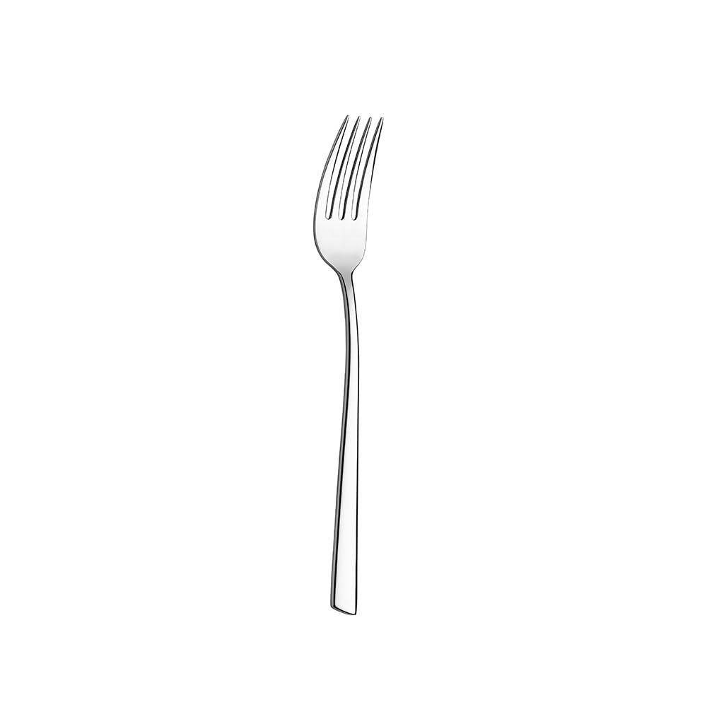 BRA Bari | Set di posate di 24 pezzi di acciaio inossidabile con coltello da bistecca, acciaio inossidabile 18/10, design contemporaneo, finitura lucido brillante, spessore 3.5 mm (6 persone)
