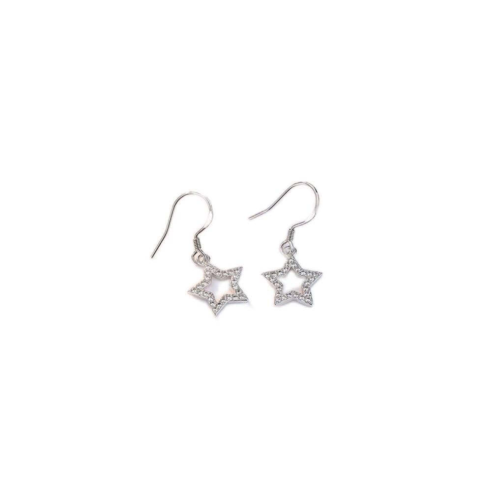 Pendientes de botón de plata 925 con cristal como regalo de cumpleaños femenino 2