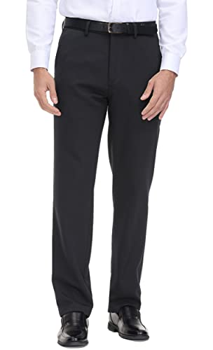 Soojun Men's Classic Fit Flex Waist Flat Front Dress Pant3