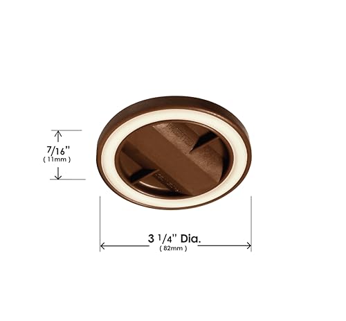 Slipstick CB845 3-1/4 Inch Bed Roller/Furniture Wheel Gripper Caster Cups (Set of 4) Chocolate Brown Color