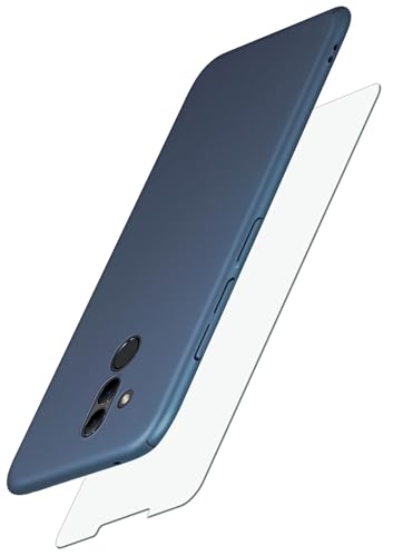 Boîtier Huawei Mate 20 Lite bleu foncé avec film transparent protecteur