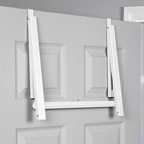 HOLDN’ STORAGE Over The Door Drying Rack Foldable, Over The Door Rack for Hanging Towels Coats & Clothes - Image 4