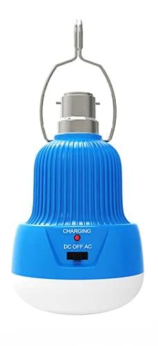 Boosty 15 Watt Rechargeable Emergency LED Bulb with Extra 100W Bright Light AC / DC Use for Home, Factory, Godown, Warehouse, many other places Long Battery Life Upto 4 Hrs Use (Multicolor)
