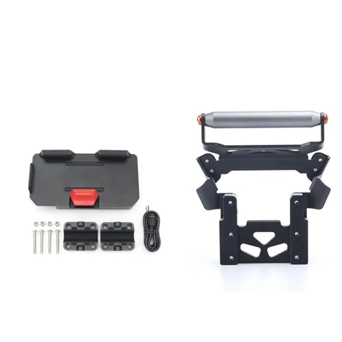 Support moto GPS NSS350 chargeur sans fil et fixation USB 22mm