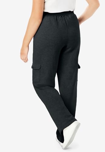 Woman Within Plus Size Better Fleece Cargo Sweatpant (Petite & Tall Available)2