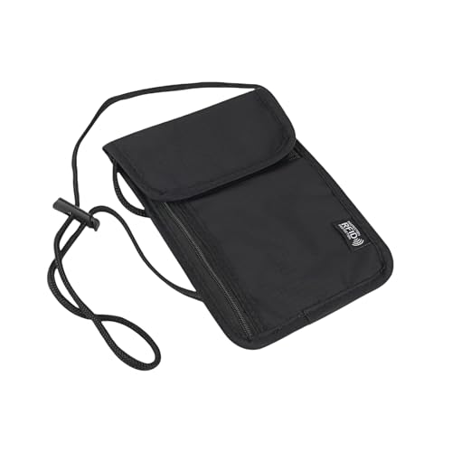 Flintronic Travel Neck Wallet with RFID Blocking
