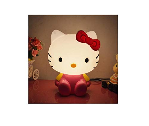 Veilleuse, lampe de chevet Hello Kitty, lampe de table chaude@A2