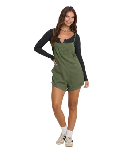 Image of Billabong Women's Wild Pursuit Cotton Twill Blend Romper