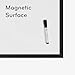 U Brands Magnetic Dry-Erase Board, 36 X 24 Inches, Black Wood Frame (311U00-01)