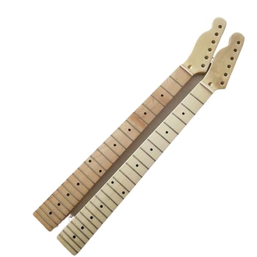Manche guitare tête inversée érable 22 frettes brillant pour projet lutherie 25.5 pouces