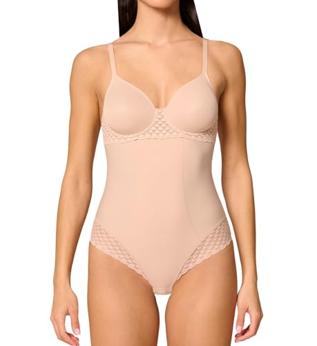 Body subtile Simone Perele 100D rose sous-vêtement galbant femme