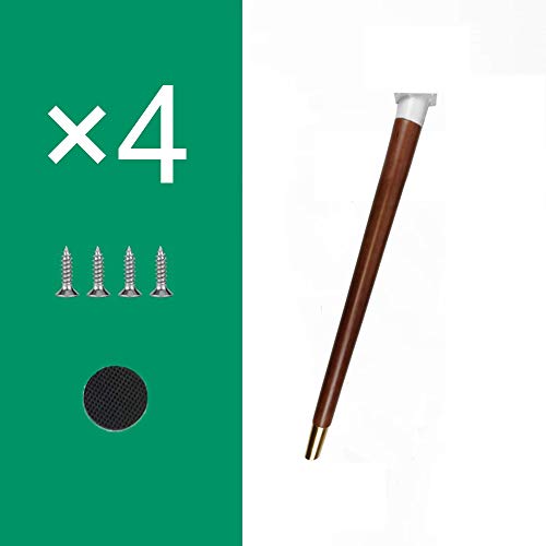 Nordic Oak Tischbeine – 4 Stück, perfekt für Schreibtische, Esstische, Computertische, Stuhlzubehör, Fußstütze, verstellbare Stangenbeine mit Schrauben – verschönern Sie Ihre Heimdekoration