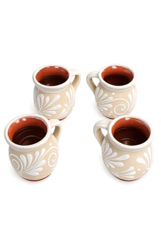 Set de 4 tazas de barro negro espiga miniatura 1