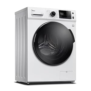 Midea WT 7.860 iN wasdroger, 47,5 cm diep slim design, 8/6 kg wassen, drogen, Steam Care, BLDC-inverter-motor, 1500 omw/min, navulfunctie, 60 minuten wassen en drogen, wit