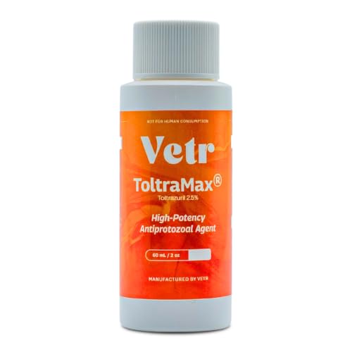 ToltraMax Toltrazuril 2.5% for Horses Dogs Cats 60mL/2 Ounce for Non-Food Chain Animals