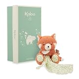 KALOO   Doudou Panda Roux avec Lange en Mousseline – Peluche Bébé Ultra Douce, Sécurité et Confort, Cadeau Naissance Premium avec Boîte Réutilisable   Lavable en Machine   Dès la Naissance   K206000