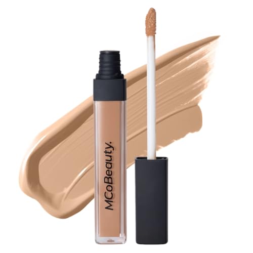 MCoBeauty - Brighten & Perfect Cream Concealer - 1 Medium Natural Beige - Hydrating Corrector Medium Coverage Blemish & Under Eye Concealer - With Vitamin E, Hyaluronic Acid & Aloe Vera