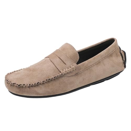 Mens Loafers Simple Moccasins Shoes Lightweight Comfortable Anti-Slip Party Slip-ons