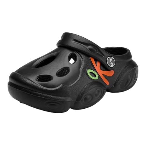 Genérico Sandalias Niño Playa Sandalias para Niño Ligeras y Duraderas con Suela Antideslizante Ideales para Uso Diario Escolar y Juego al Libre en Verano (Black, 14 Big Kids)