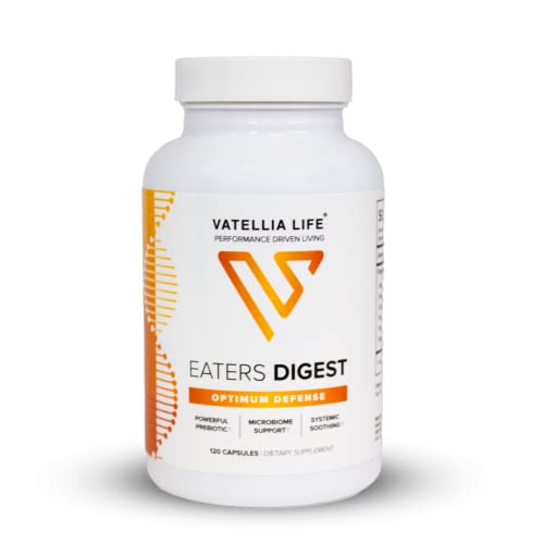 Image of Vatellia Life New from Eaters Digest | Prebiotic | Probiotic | Digestive Support | Gut Soothing | Healthy Gut Lining | Max Nutrient Absorption | 120 Capsules (60-Day Supply)
