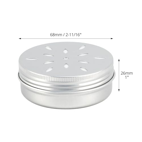 QWORK® 10er Set Aluminium Hundeduft Dosen mit Belüftung - 60ml Geruchsbehälter für Schnüffelhunde - Hundetraining Zubehör