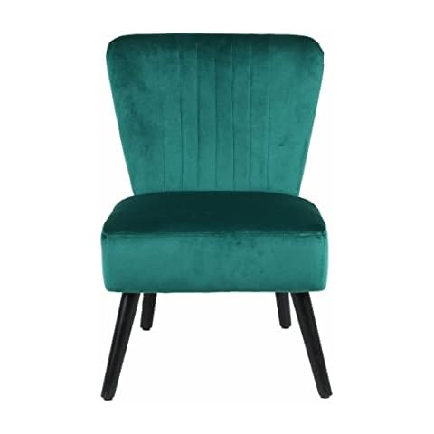 Neo Crushed Velvet Emerald Green Accent Chair Cover