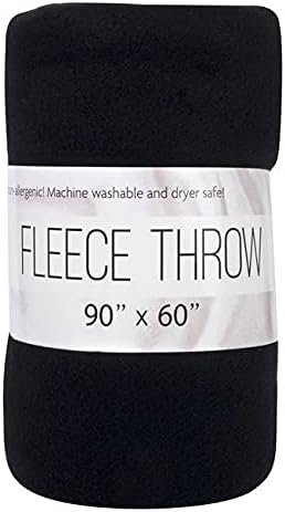 Manta de forro polar para sofá, tamaño individual, grande, hipoalergénica, para cama, sala de estar, sillas, mascotas, manta de 60 x 90 pulgadas,