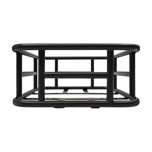 Fahrradkorb hinten aus Metall, 15kg tragfähig, Fahrradkorb Hund, universeller Gepäckkorb für E-Bike, Citybike, Damenrad, ideal für Einkaufen, Transport, Hund und Alltagsnutzung (34.3 * 30.5 * 15 cm)