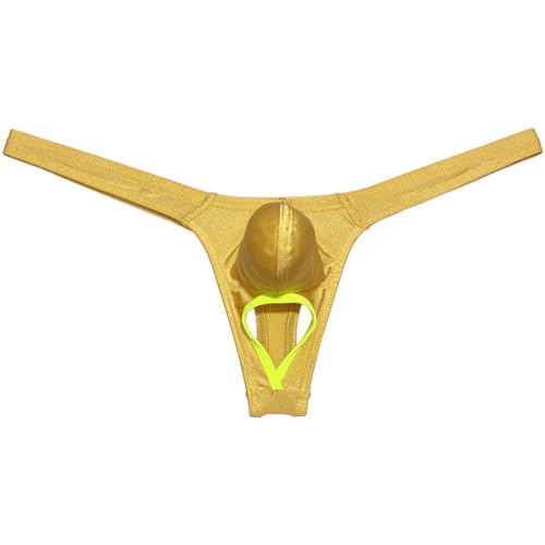 Men Sports Shiny Thong Underwear Soft Pouch G-string Balls Out Tangas Jockstrap Sexy Lingerie T-back4