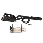 OPPWONG 64 Bit USB SIM Handbrake, Linear E Brake for PC Racing Games, Compatible Handbrake with T500 T300, Handle Grip USB Cable Clamp