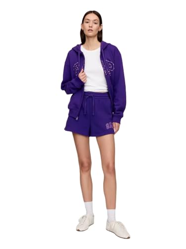 GAP Short feminino com logotipo, Roxo (candy), XGG