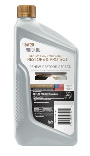 Image of Valvoline Restore & Protect Full Synthetic 5W-20 Motor Oil 1 Quart