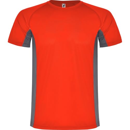 Rafasshop - Camiseta Shanghai 6595, Camiseta técnica niño (FR/ES, Edad, 4 años, Regular, Rojo/Plomo Oscuro 6046)