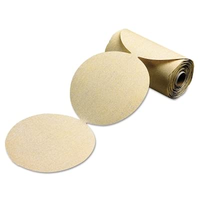 Gold Aluminum Oxide Dri-Lube Paper Discs, 6 In Dia., P180 Grit