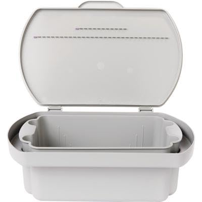 AmeriCan Goods Professional Large 1Gallon Steri-Container Instrument Sterilizer Box Durable Plastic Case with Soaker Tray (Gray)