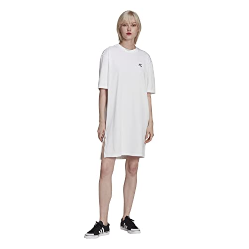 Adidas Tee Dress, T-Shirt Donna, White, 46