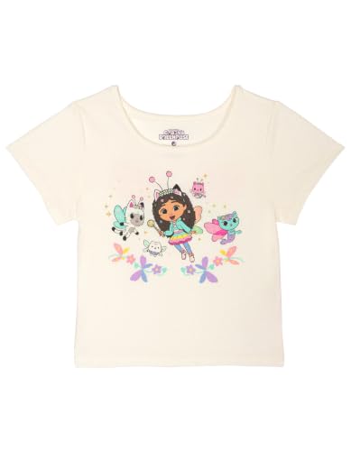 Image of DREAMWORKS GABBY'S DOLLHOUSE Girls' T-Shirt and Tutu Skirt Set with Scrunchie Toddler to Big Kid