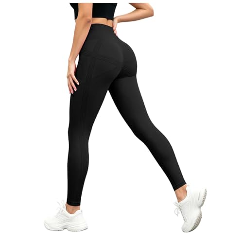 Leggins Deportivos Mujer 3D Anticelulitico Anticelulitis Leggins Push Up Celulitis Compresión 3D Yoga Leggings Cintura Alta Mallas de Compresión Que corrigen Celulitis y acumulación de lípidos