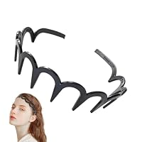 6 Serre-têtes Zig Zag TAIXING - Plastique ABS Antidérapant Pour Maquillage, Sport