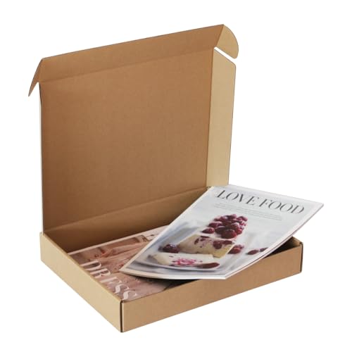 Image of GDYIHANG12x9x3 Inches 68 Pack Brown Mail Order Boxes, Shipping Boxes,Mailing Boxes Corrugated Box Mailers Shipping,Storage Or Small Business Pac