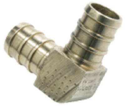 LF P-320 0.38 in. Brass Barb Pex Elbow