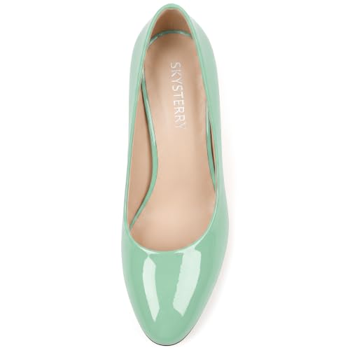 Image of SKYSTERRY Women's Low Heel Dress Pumps Shoes 2 Inch