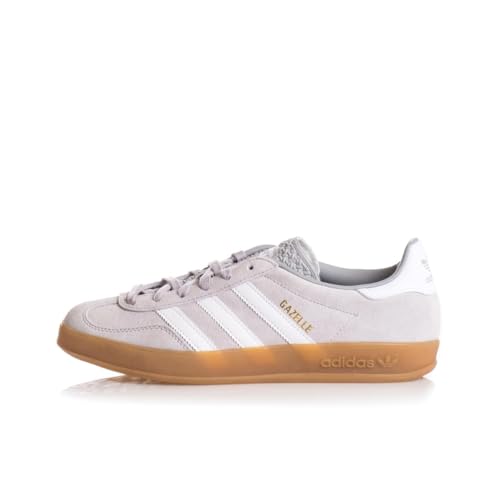 adidas Originals Gazelle Indoor Mens Sneaker (Grey Cloud White Gold Metallic, 9)