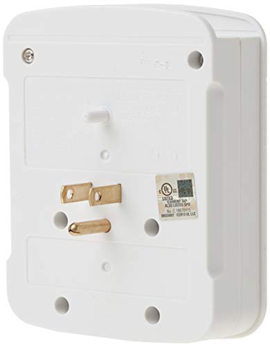 Woods 41079 Surge Protector With 6 Outlets And 2 Usb Type A Ports With 1000J Of Protection, White #TOP6