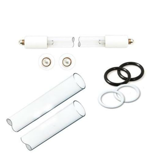 Sanitron 28-0050 UV Lamp and Sleeve Maintenance Kit for S50B/C Water Filtration Systems – Includes UV Lamp, Quartz Sleeve, O-Rings, and Washers, Replace Every 12 Months for Lamp & 24 Months for Sleeve