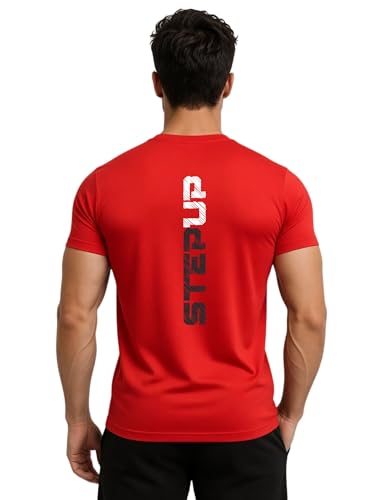 Image of 3Colors Men's Active Polyester T-Shirt | Quick Dry Gym Workout Tee | Stretch Sports Round Neck Running T-Shirt-STEPUP LINE