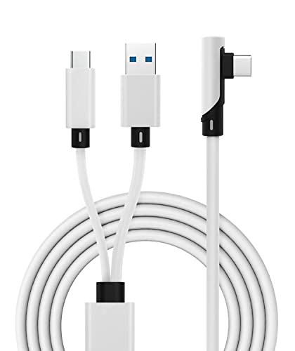 Vrjeugo Designed For Oculus Quest 2 Link Cable, 2-In-1 Powered Link Cable Usb 3.0 Stream Pc Games While Keeping Headset Charged, 16Ft/5M #TOP19