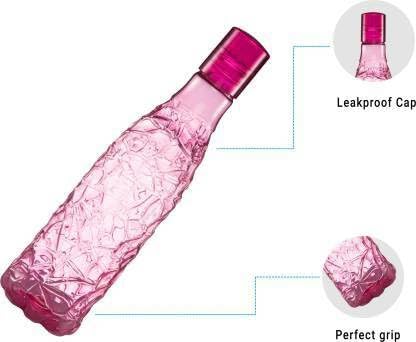 Image of Finner Designer Mosaic Bottle - 1000ml - PET (Pack of 6, Multicolor, PET) 1000 ml Bottle (Pack of 6, Multicolor, PET) WB-7